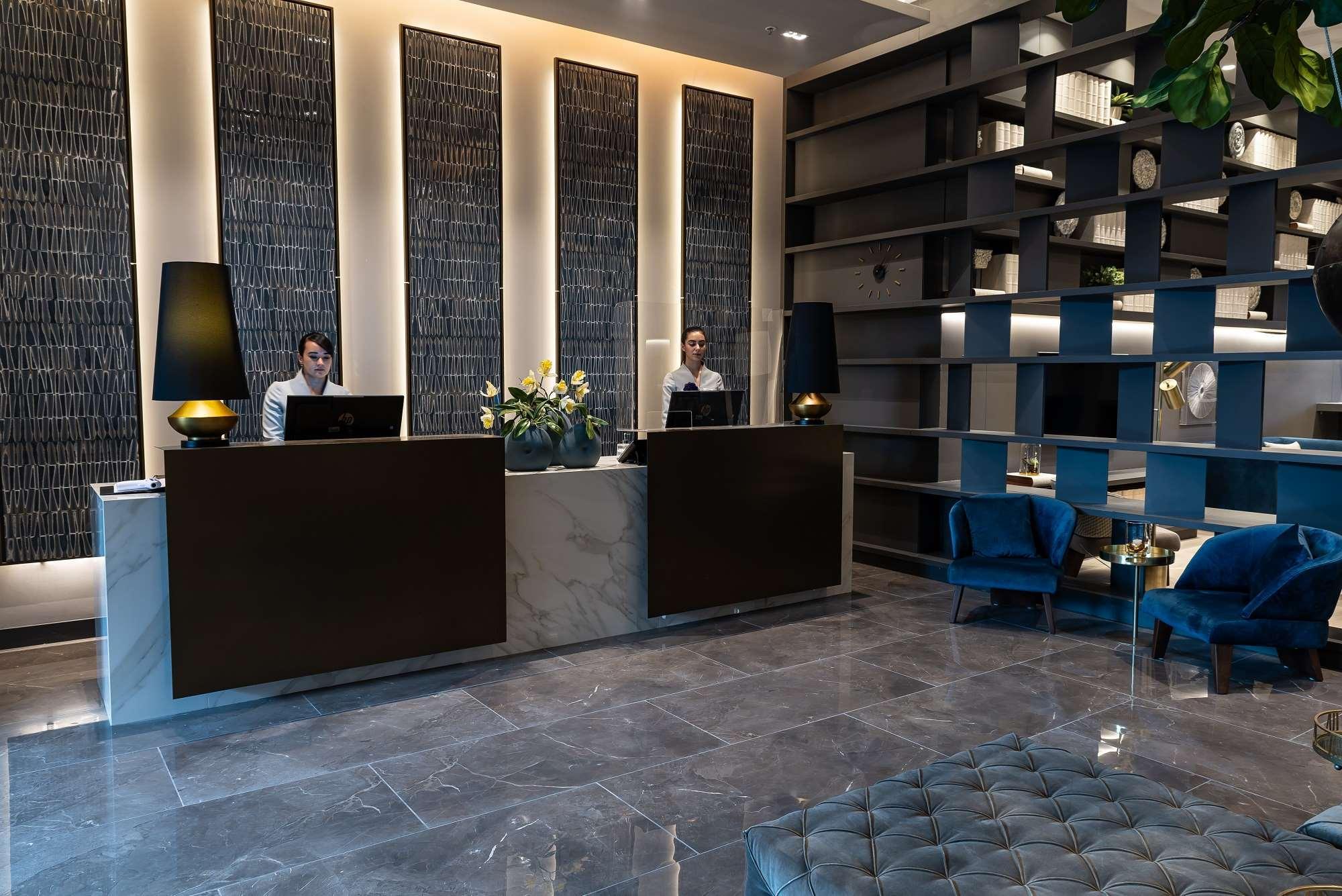 Hotel York Luxury Suites Medellin By Preferred Εξωτερικό φωτογραφία The lobby of the hotel